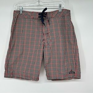 Prana El Porto Plaid Board Shorts Mens